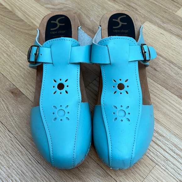 cape clogs Shoes Nwob Cape Clogs Light Blue Clog With Cutouts 4 Poshmark